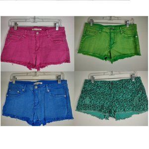 lot of 4 Forever 21 denim cutoff booty shorts hot pants - Size 29 -  EXCELLENT